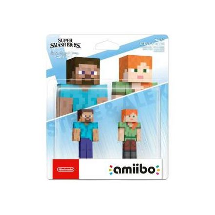 Nintendo Amiibo Character 2 Pack - Minecraft Steve & Alex (Super Smash Bros. Collection) /Switch