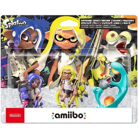 Nintendo Amiibo Character 3 Pack - Octoling (Blue), Inkling (Yellow) & Smallfry (Splatoon Collection) /Switch