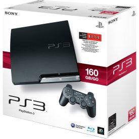   (U) PlayStation 3 Slim Console 160GB (Boxed/Complete/Used/Working) használt /PS3