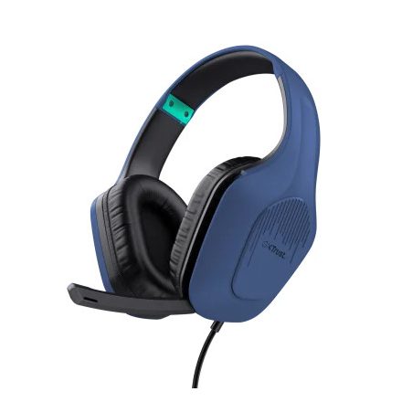 Gamer fejhallgató Trust GXT415B ZIROX headset kék