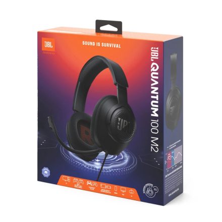Gamer fejhallgató JBL QUANTUM 100 fekete PS4/PS5/XBOX SERIES/XBOX ONE/PC
