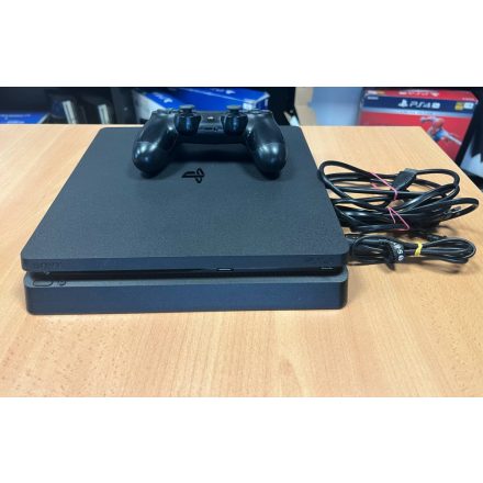 PS4 Slim 1TB SSD alapgép fekete használt